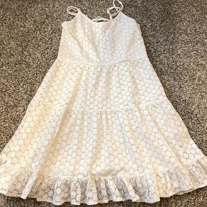 Lace white sundress
